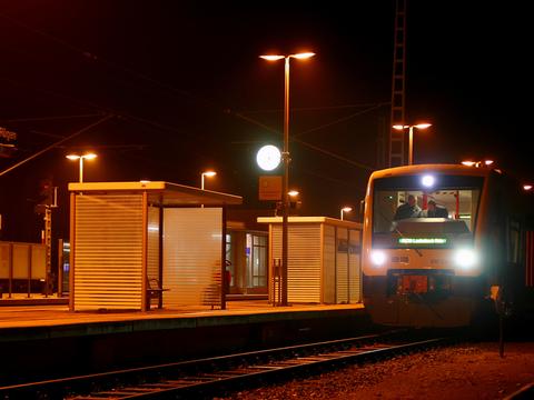 Am 13. Dezember um 6.40 Uhr startete der erste PRESS-Zug auf der Strecke Bergen auf Rügen – Lauterbach Mole.
