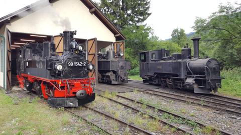Am 29. Juli gab sich die IV K aus Jöhstadt in Kienberg-Gaming mit den Loks Uv.1 und „Molln“ der ÖGLB ein Stelldichein.