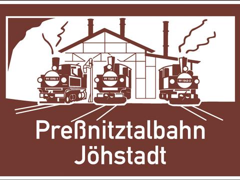 An der A72 zwischen den Auffahrten Chemnitz-Süd und Stollberg-West weist jetzt ein touristisches Hiweisschild auf die Preßnitztalbahn in Jöhstadt hin.