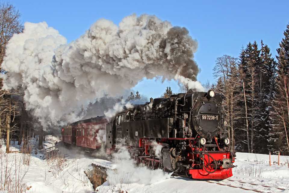 99 7238-1 verließ am 5. Februar 2012 das winterliche Der Annen Hohne.