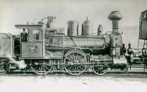Die IIIb Nr. 344 gehörte als Lok 7 zu den acht 1874 von der Chemnitz-Komotauer Eisenbahngesellschaft beschafften Lokomotiven. Auch nach 1876 dürfte sie weiterhin im Flöha­tal eingesetzt worden sein.
