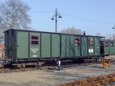 Beim Sitz-/Gepäckwagen 0236 der Mansfelder Bergwerksbahn handelt es sich um ein Unikat. Ab Sommer 2019 fährt er wieder.
