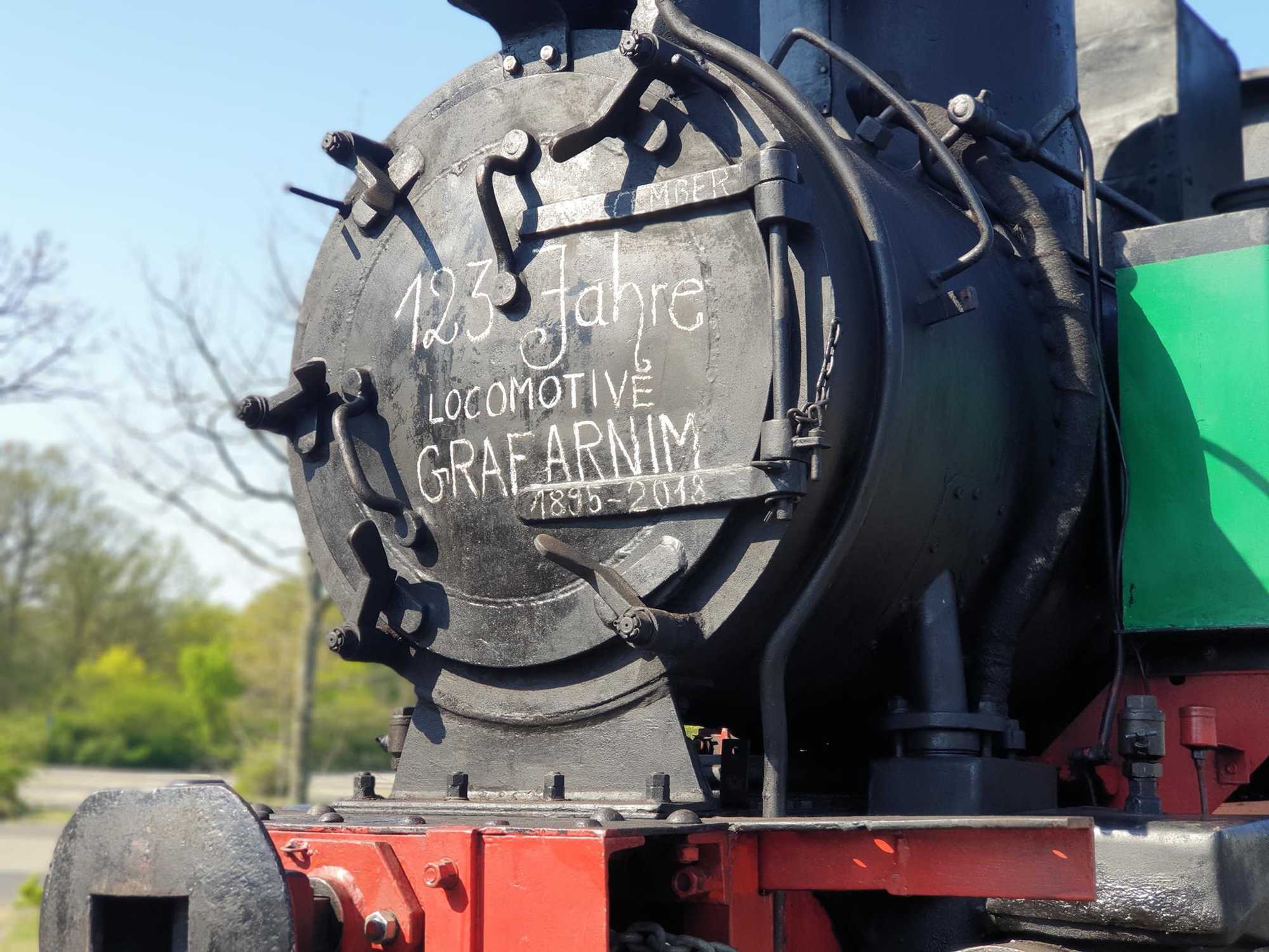 Vor dem Transport der Lok nach Žamberk entstanden am 23. April 2019 in Cottbus noch verschiedene Erinnerungsaufnahmen.