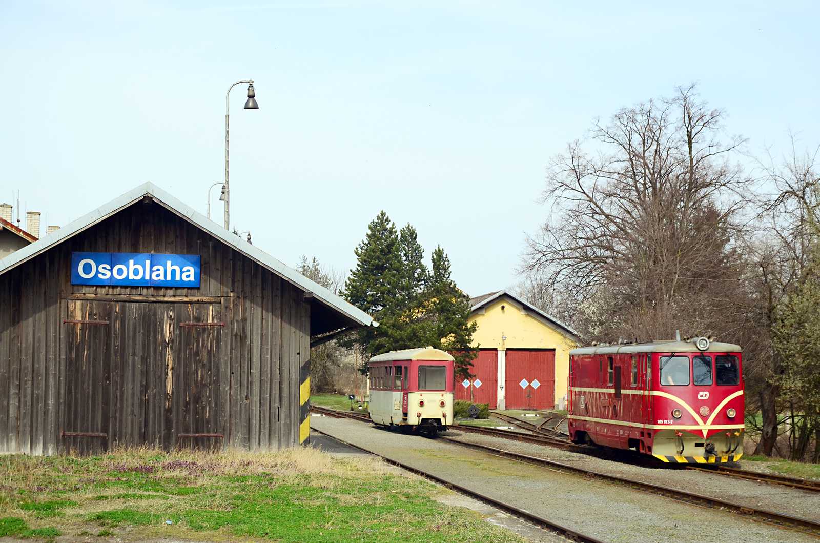 Der Lokschuppen in Osoblaha (Hotzenplotz) entstand 1898.