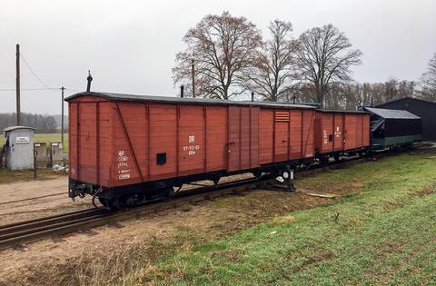 In diesen beiden Güterwagen des Pollo-Vereins wird derzeit die Inneneinrichtung umgebaut, um Gleisbaumaschinen besser lagern zu können.