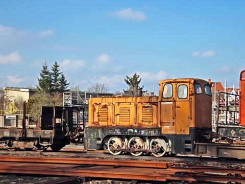 199 006 abgestellt am 2. März 2014 in Nordhausen Nord.
