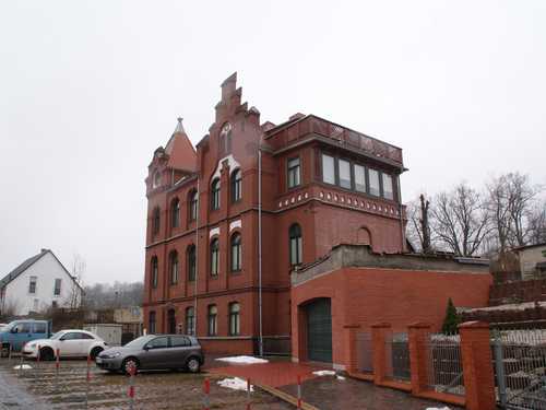 Das Empfangsgebäude in Gera-Pforten ist bis heute erhalten geblieben.