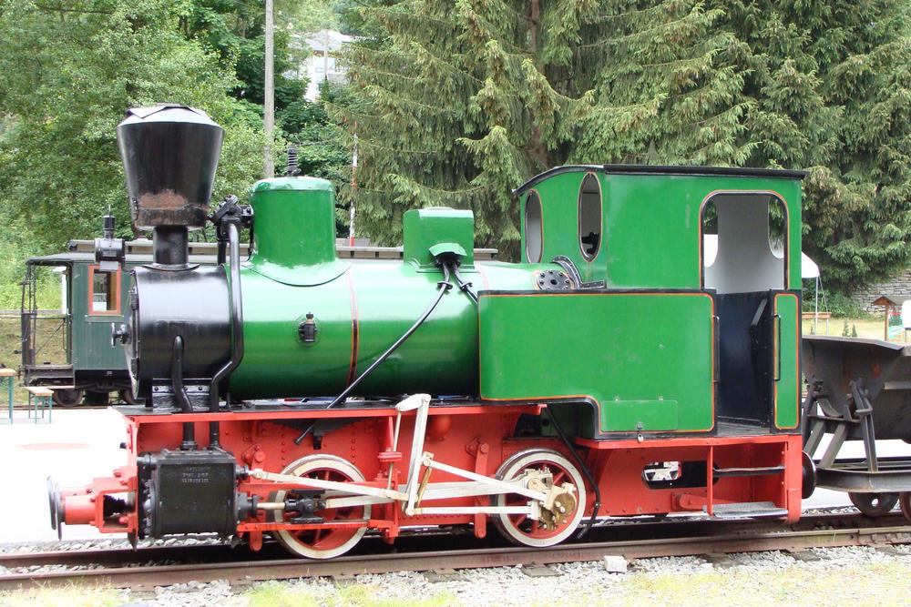 Vor 110 Jahren gebaut – die O & K-Lok im Sächsischen Schmalspurbahn-Museum Rittersgrün.