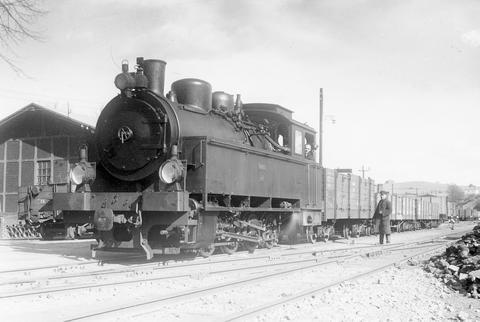 Lok Nr. 7 der GMWE – die spätere 99 5911 – 1927 in Gera-Pforten. | Foto: Sammlung André Marks