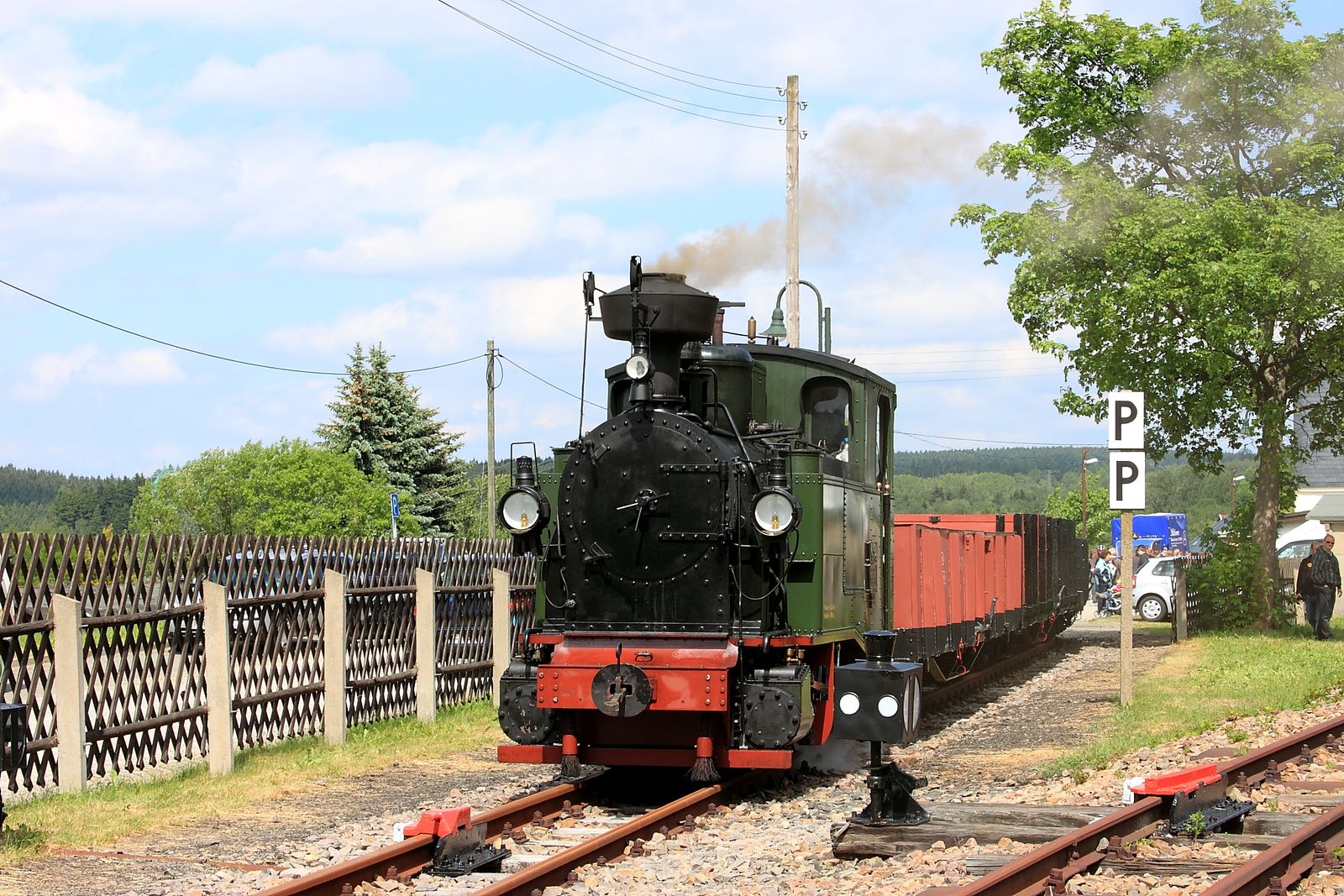Im Juni 2012 war die I K Nr. 54 erstmalig auf der SDG Strecke der Fichtelbergbahn zu Gast.