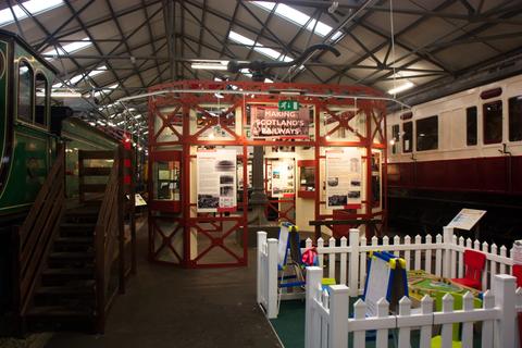 Ein Blick in die Hallen des Eisenbahnmuseum offenbart es schon - auch hier wurde jede verfügbare Fläche gut genutzt.