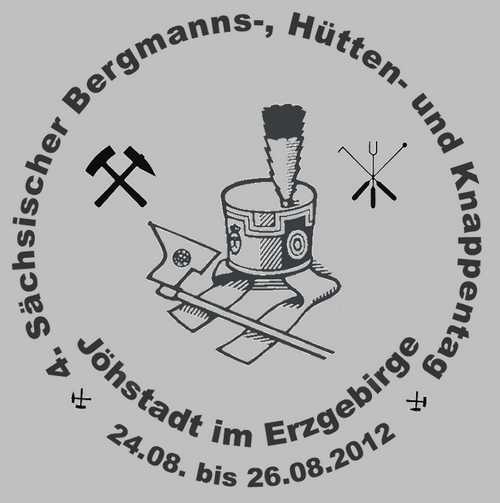 Veranstaltungslogo zum 4. Sächsischen Bergmanns-, Hütten- und Knappentag 2012.