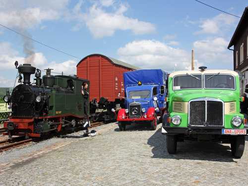 I K Nr. 54 war am 2. und 3. Juni auf der Fichtelbergbahn zu Gast.