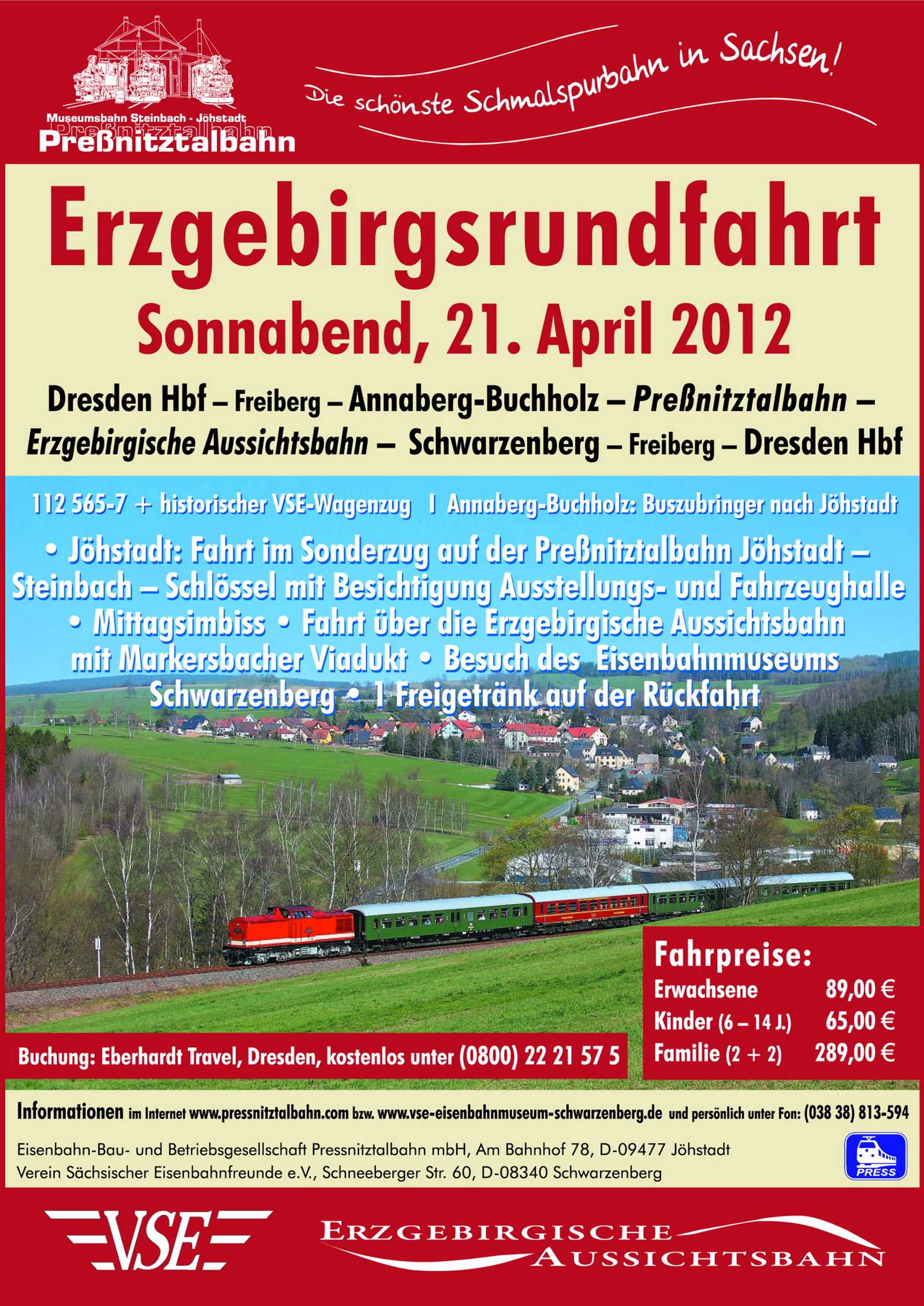 Veranstaltungsankündigung 21. April 2012: Erzgebirgsrundfahrt