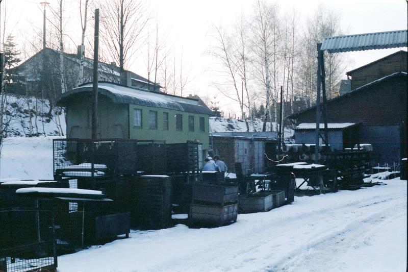 Im Januar 1992 war der ehemalige Lokleitung-Wagenkasten noch vorhanden.