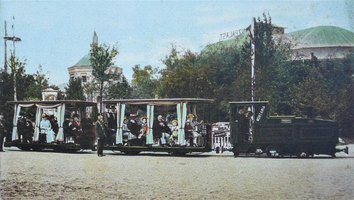 Anlässlich der im Jahr 1914 in Leipzig veranstalteten BUGRA verkehrten auf einem 2,4 km langen Rundkurs mit 600 mm Spurweite solche Vergnügungszüge. Als Zugloks dienten in Nordhausen gefertigte Benzolloks.