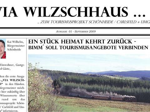 Via Wilzschhaus – Informationsblatt der Arbeitsgruppe Koordinierung (Quelle: www.dampfbahn-route.de