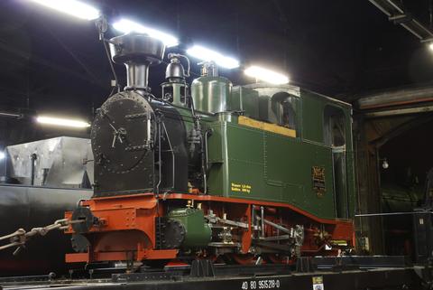 Die I K Nr. 54 im Eisenbahnmuseum Chemnitz-Hilbersdorf.
