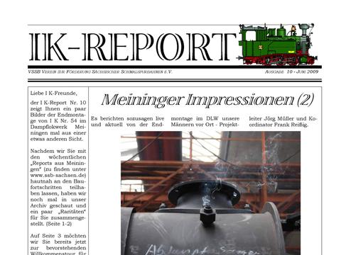 Coverseite IK-Report Nr. 10
