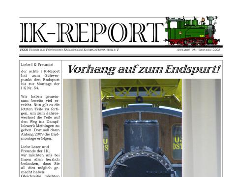 Coverseite IK-Report Nr. 8