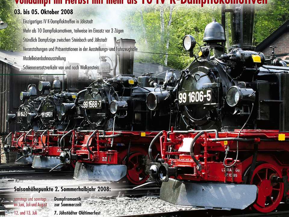 Im Poster war noch von mehr als zehn Lokomotiven die Rede, inzwischen ist klar, dass es wohl 14 sein werden.