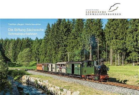 Cover Buch “ Tradition pflegen. Werte bewahren. Die Stiftung Sächsische Schmalspurbahnen“