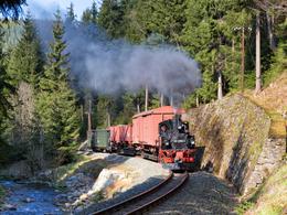 Bei der Foto-Güterzugveranstaltung der Preßnitztalbahn am 6. Mai nahm Armin-Peter Heinze diesen Zug mit 99 1590-1 an der großen Stützmauer ins Visier.