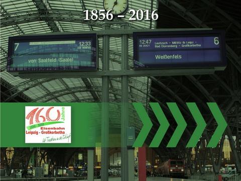 Cover Buch „160 Jahre Eisenbahnstrecke Leipzig- Großkorbetha“